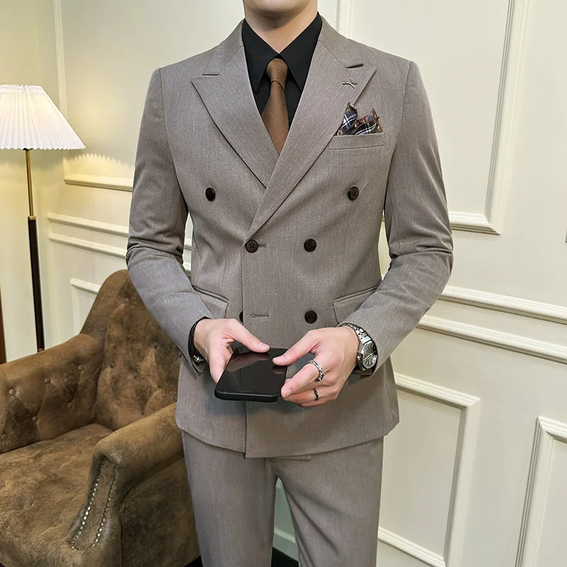 Left ROM 2-Piece Suit Solid Slim Fit 3