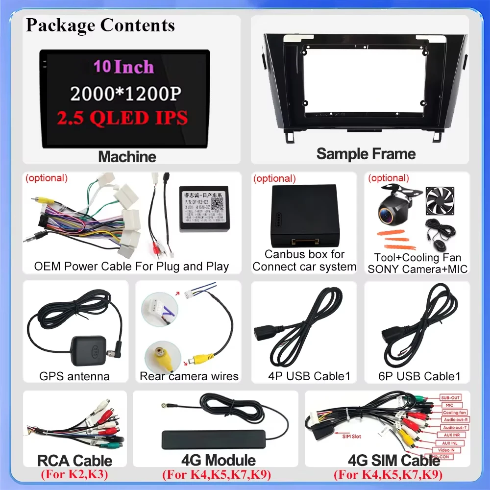 Android 16 Car Radio For Nissan X-Trail Qashqai 2 J1T32 Qashqai J10 J11 2014 2015 2016 2017 2018 2019 Multimedia Video Player 4G - view 6