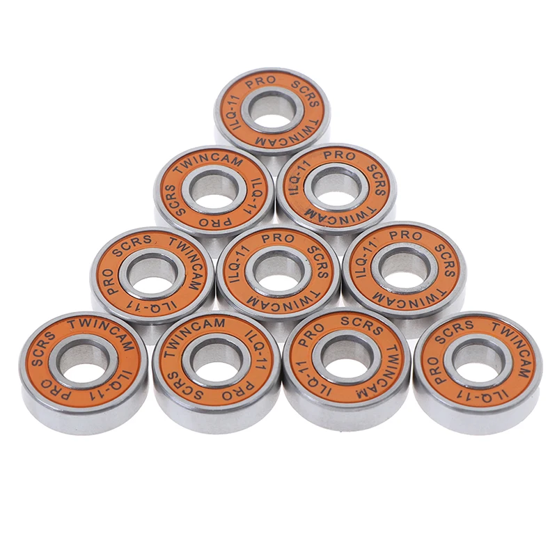 10 Pcs Stainless Bearings Performance Roller Skate Scooter Skateboard Wheel