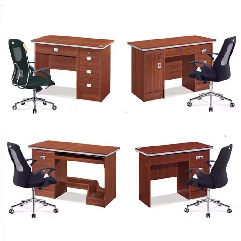 Durable Modern Wooden Desk 3 Drawers Cheap Business Home Business Computer Desk