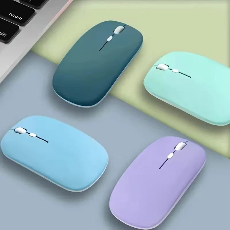 Mouse sem fio compatível com bluetooth, mouse silencioso para computador portátil, mouse para jogos de trabalho para laptop, ipad air pro, tablet e pc