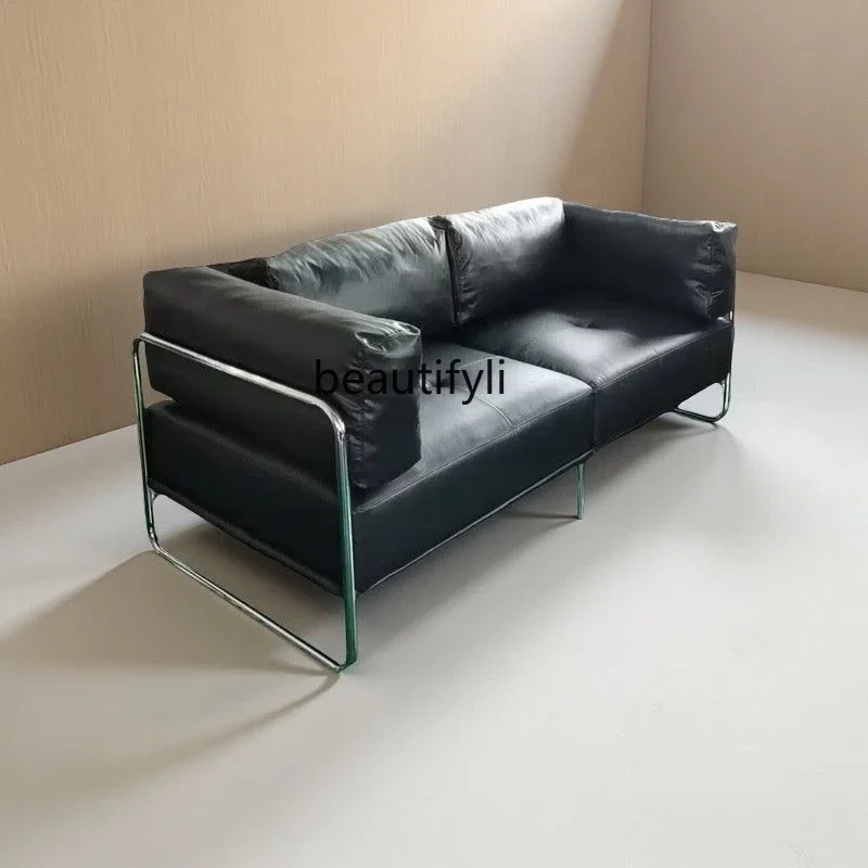 

X New rental room straight row sofa, fabric sofa living room small apartment type