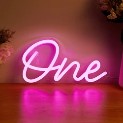 Chi-buy One LED Neon Sign USB Powered Neon Signs Night Light 3D Wall Art & Game Room Bedroom Living Room Decor Lamp Signs