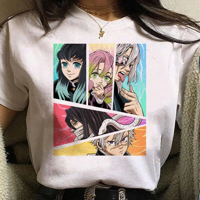 Demon Slayer Blade anime summer T-shirt short sleeved cartoon casual T-shirt unisex top