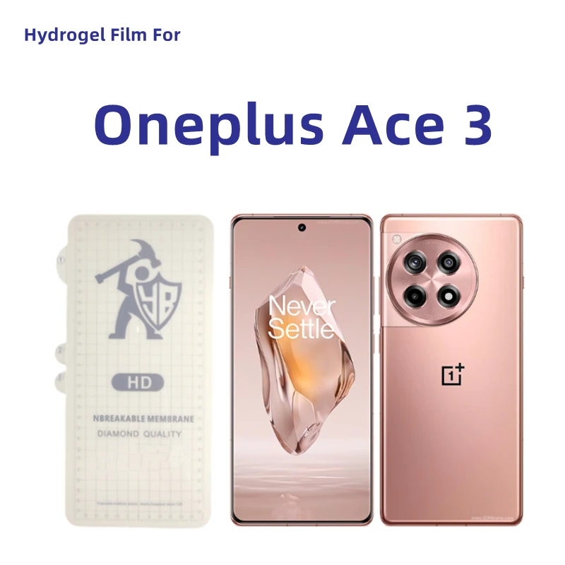 

3 шт. прозрачная гидрогелевая пленка для Oneplus Ace3/ace3 Pro, защитная пленка для экрана Oneplus Ace 3 HD, не закаленное стекло