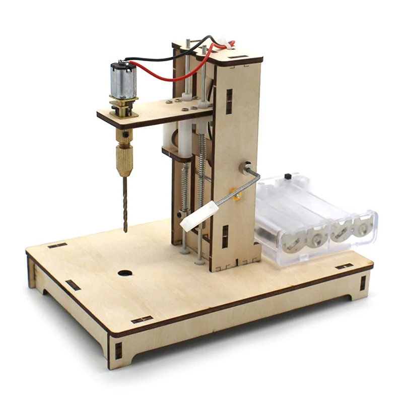 AT82-Mini Table Drill For Bench Drilling Machine Kids DIY Science Toys Scientific Experiment Kit