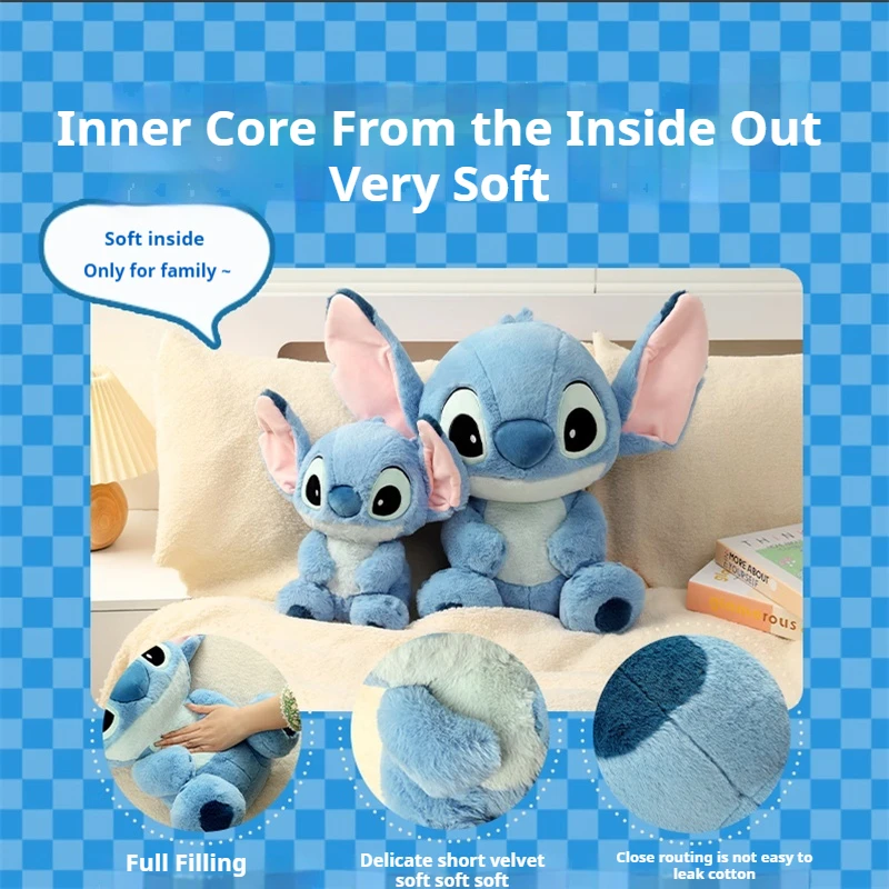 Miniso Stitch D Isney Pop Kawaii Knuffeldier Muur Hangende Knuffels Decor Pluche Kussensplush Speelgoed Voor Kinderen Verjaardag