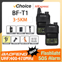 Baofeng BF-T1 Mini Walkie Talkie UHF:400-470MHz USB Charger Child Intercom HF Transceiver Protable Two Way Radio UHF Transmitter