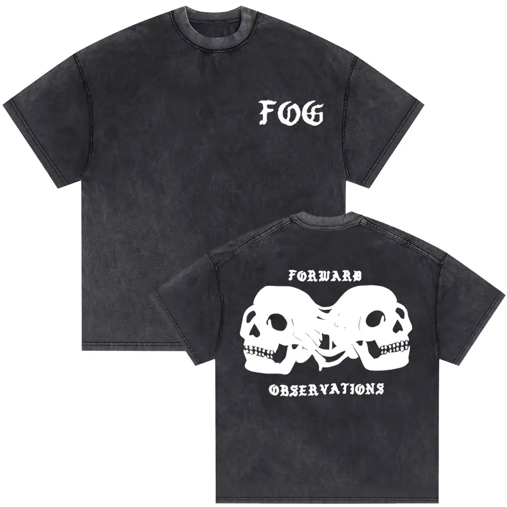 Washed Vintage Forward Observations Group T-shirt Skeleton Graphic