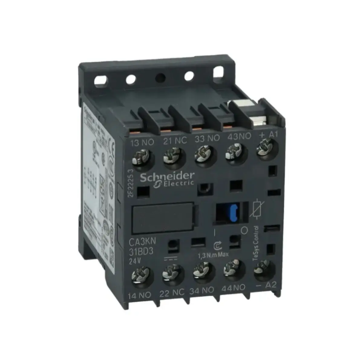 

CA3KN31BD3 control relay 4P(3NO+1NC), 690V, 24V DC coil,screw terminal