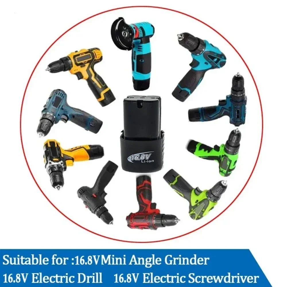 بطارية ليثيوم قابلة لإعادة الشحن 16.8 فولت 6000 مللي أمبير في الساعة للحفر الكهربائي مفك كهربائي بطارية احتياطية بطارية طاقة 5C