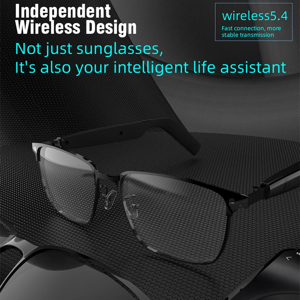 144 Languages Smart AI Eyeglasses Smart Translate Call Translation Bluetooth 5.4 Sun Glasse Rechargeable Polarized Lens