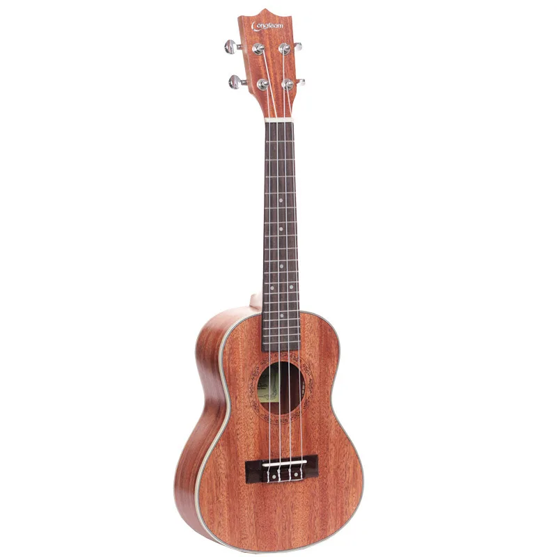 

Mahogany Ukulele for Beginner, Four-Stringed Instrument, Rosewood Fingerboard, Nylon String Tenor, 26 inches