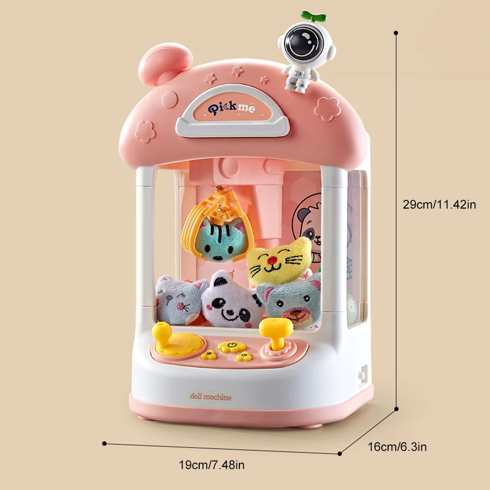 MINI Claw Machine Crane Machines ของเล่นขนาดใหญ่ Claw จับของเล่นเด็กหยอดเหรียญเล่นเกมคลิปตุ๊กตาของเล่นของขวัญสําหรับหญิงและชาย