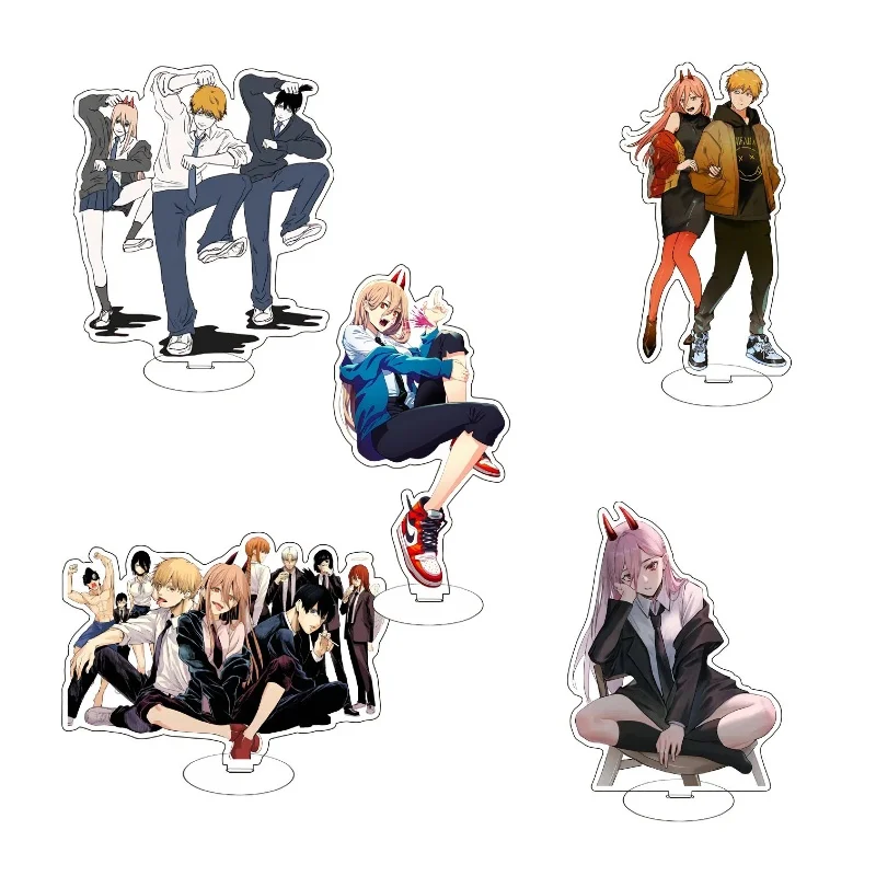 

Chainsaw Man Acrylic Stand Acrylic Standee Popular Character Desktop Ornament Gift Anime Lovers Desk Figure Display Fan Cartoon
