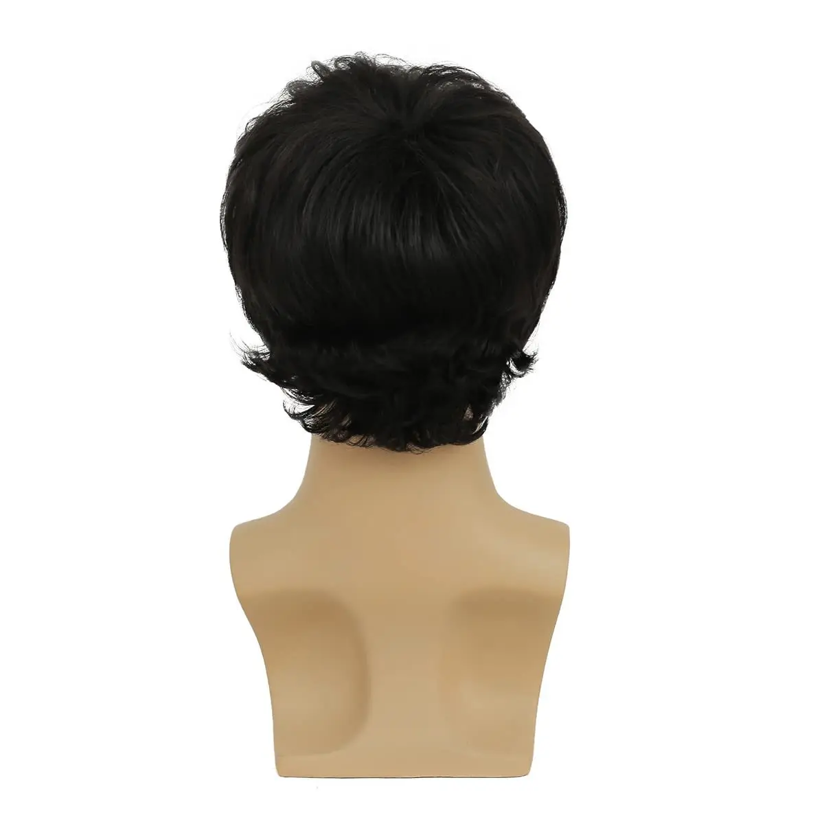 High Quality Synthetic Wig Man Short Natural Wavy Wigs for Men Brown Black Wig Male Heat Resistant Fiber