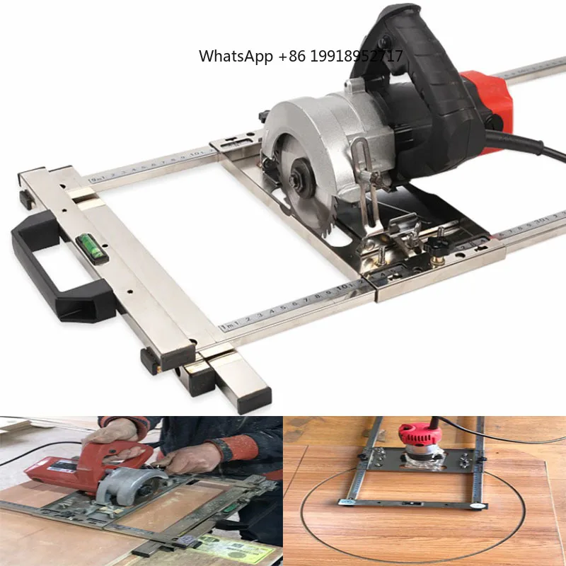 Woodworking Board Cutter Electric Circular Saw Holder Cutting Guide Rail Milling Quick Positioning Backing Board Cutting