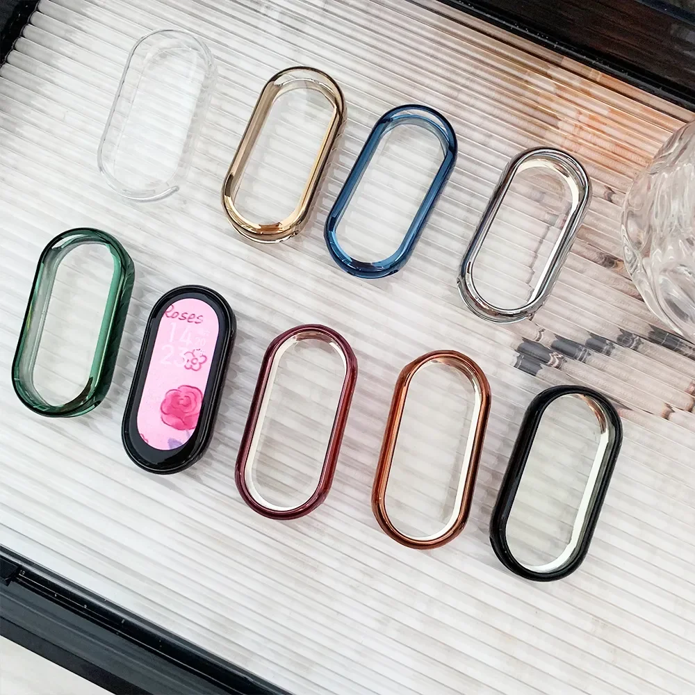 TChancelor-Juste de protection pour Xiaomi Mi Band 8 9, accessoires NDavid, pare-chocs de protection complet, protecteur d'écran, montre intelligente, eld9