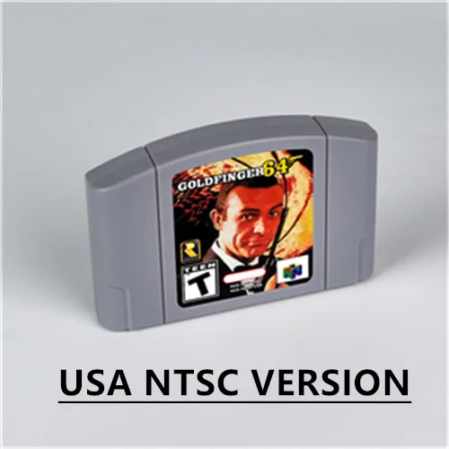 GoldFinger Retro 64  for Retro 64  Bit Game Cartridge USA Version NTSC FormatChidren Gift Gaming