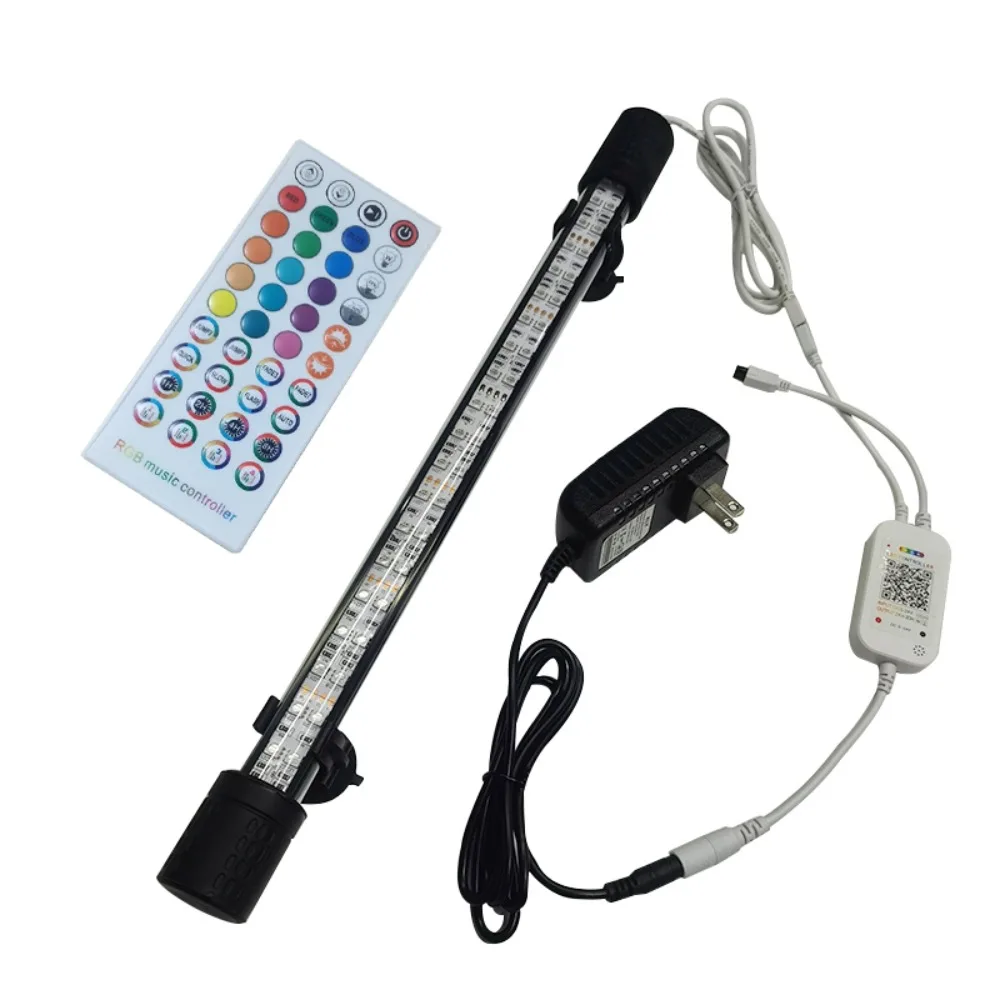 

Submersible LED Aquarium Light RGB Fish Tank Light with Timer App/ Remote Control Change Color Sunrise Sunset Daylight Moonlight
