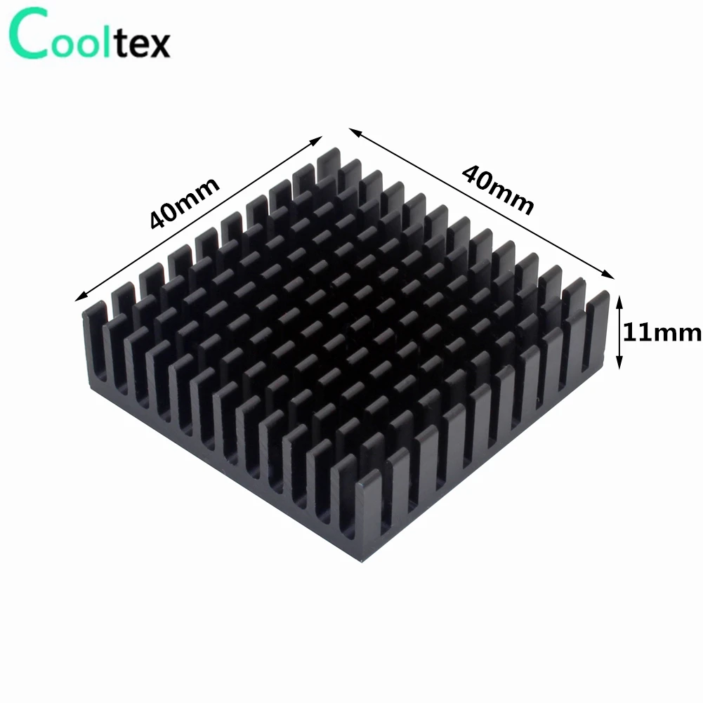 4pcs 40x40x11mm Aluminum Heatsink Heat Sink Radiator Cooling cooler for Electronic Chip IC LED With Thermal Conductive Tap