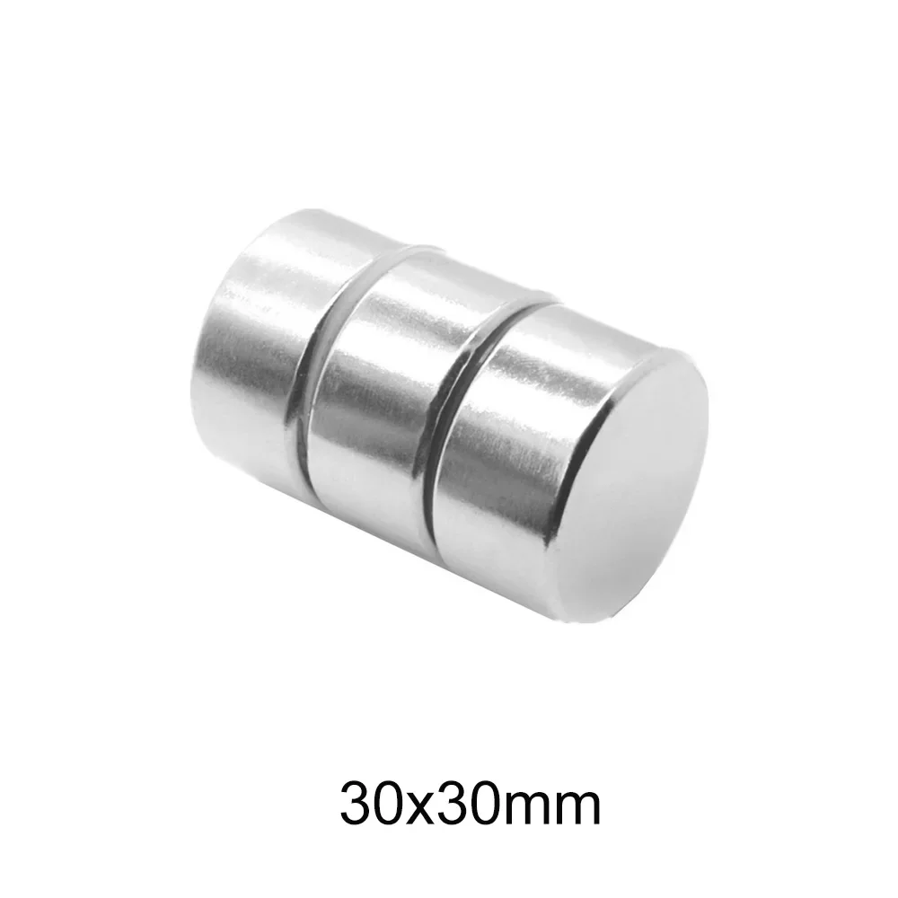30x30mm Round Powerful magnets 30mm X 30mm Thick Big Dics Neodymium Magnet Strong Dia 30x30mm N35 Permanent Magnet 30*30 mm