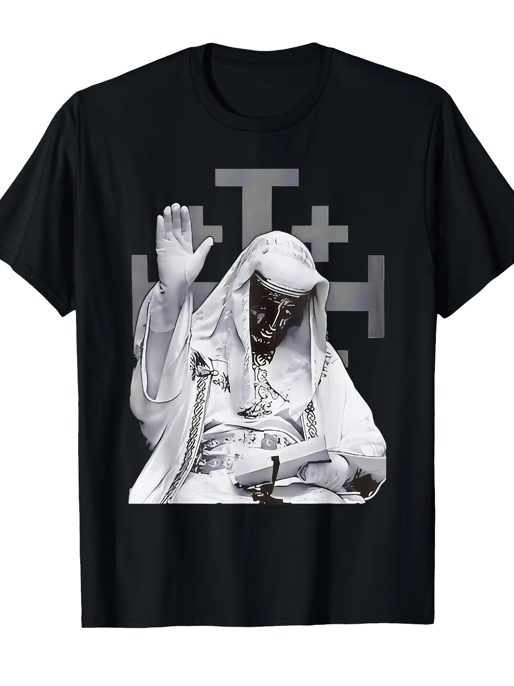 Silver Mask King Baldwin Iv Meme The Leper King Warrior T-shirt Crew Neck Regular Fit Short Sleeve Men's T-shirts for Summer
