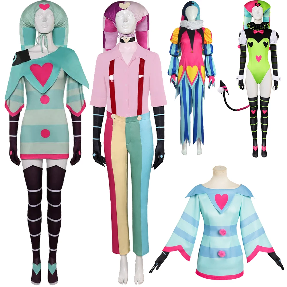 Fizzarolmovies Cosplay Costume pour femme, chapeau fantaisie, tenue de dessin animé Helluva, déguisement de corps, adulte, filles, Halloween, jeu de rôle imbibé