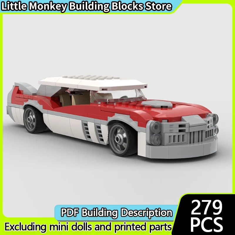 سرعة سباق السيارات نموذج MOC قوالب بناء الرجعية سيارة فاخرة وحدات التكنولوجيا الأطفال هدايا العيد تجميع اللعب البدلة