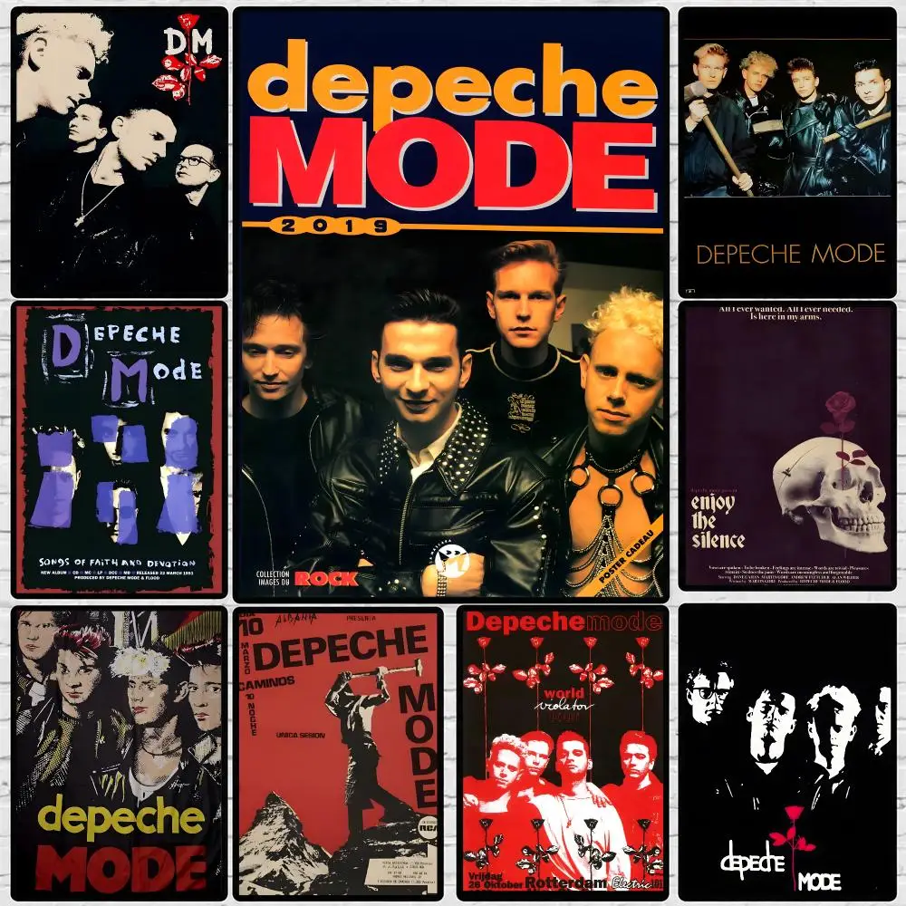 Band-Depeche Mode Poster 	 Poster Wall Sticker Waterproof Self Adhesive HD Art Bedroom Bar Decor