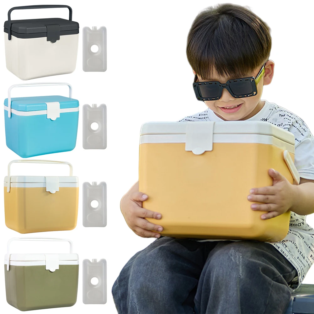 6L معزول مبرد محمول سعة كبيرة سيارة التخييم الثلاجة مقاومة للاهتراء ثلاجة فريزر صغيرة للخياط الخلفي في الهواء الطلق