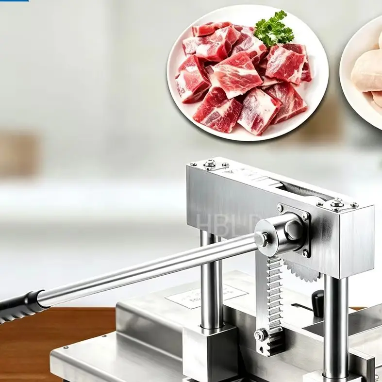 Manual Bone Cutter Hand Operated Bone Saw Machine for Butcher Shop Frozen Meat Rib Bone Cutting Tool