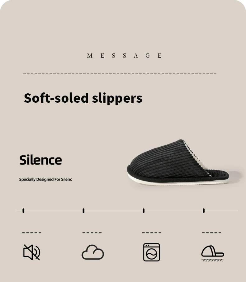 Winter warme Plüsch Herren Hausschuhe rutschfeste weiche Schuhe Komfort flache Ferse Indoor Schlafzimmer Paar Hausschuhe für Zuhause Schuhe im Herbst – Detail 6