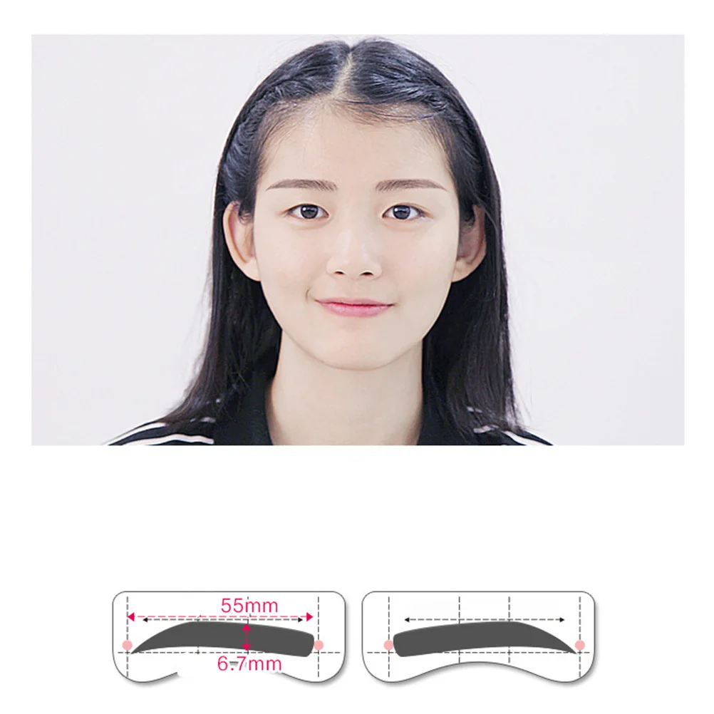 

Stencils 8 Styles Reusable Eyebrow Template For Perfect Brows Diy Makeup Tool Beginners Eyebrow Shaping Kit