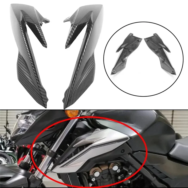

Front Side Tank Exhaust Port Upper Fairing For HONDA CB500F 2016-2018 Fairing Trim Frame Cover Motorcycle Accessories-A02G