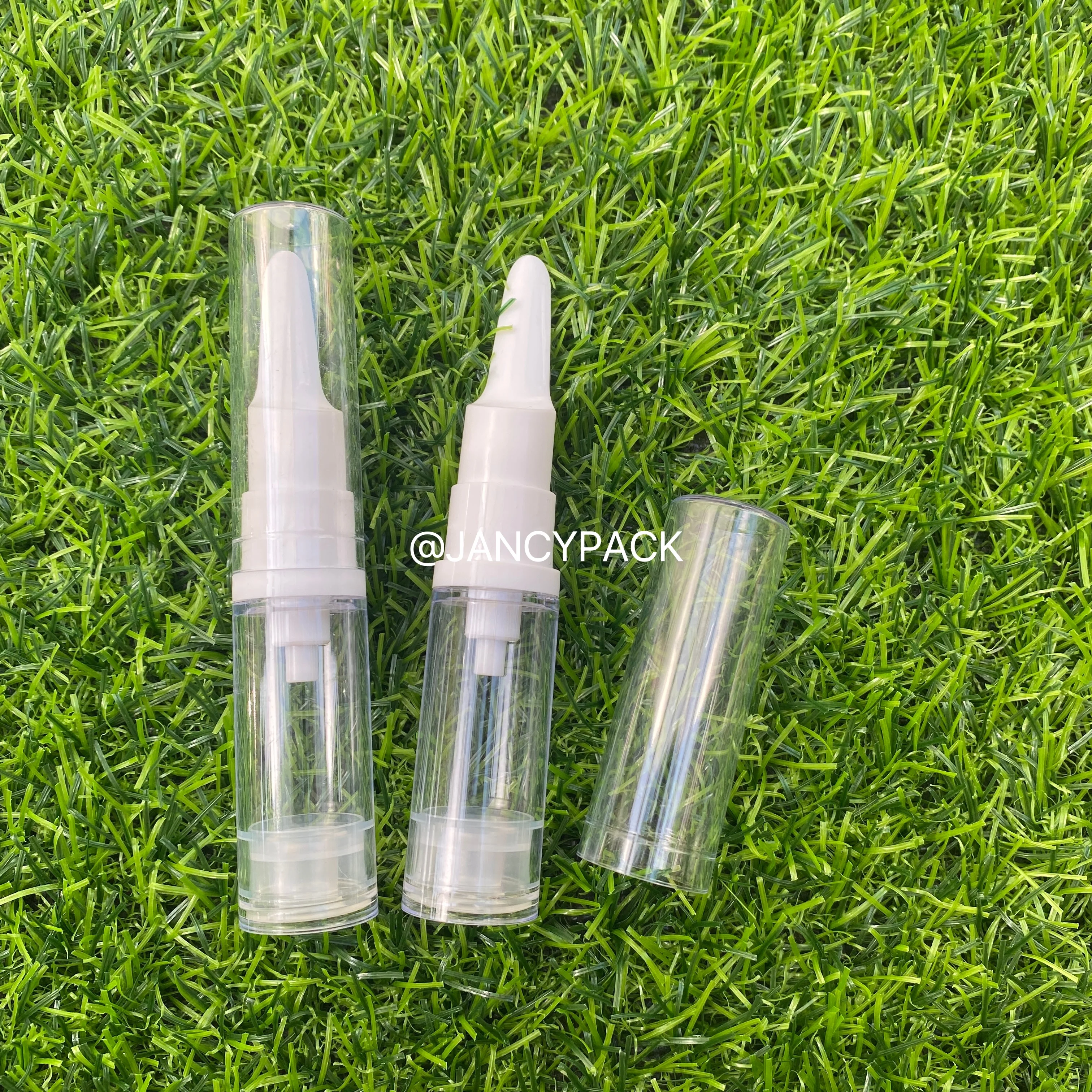 Pump Bottle 5/10ml Clear Airless Vacuum Cosmetic Eye Cream Travel Size Containers Shampoo Dispenser Refillable Toiletries Bottle