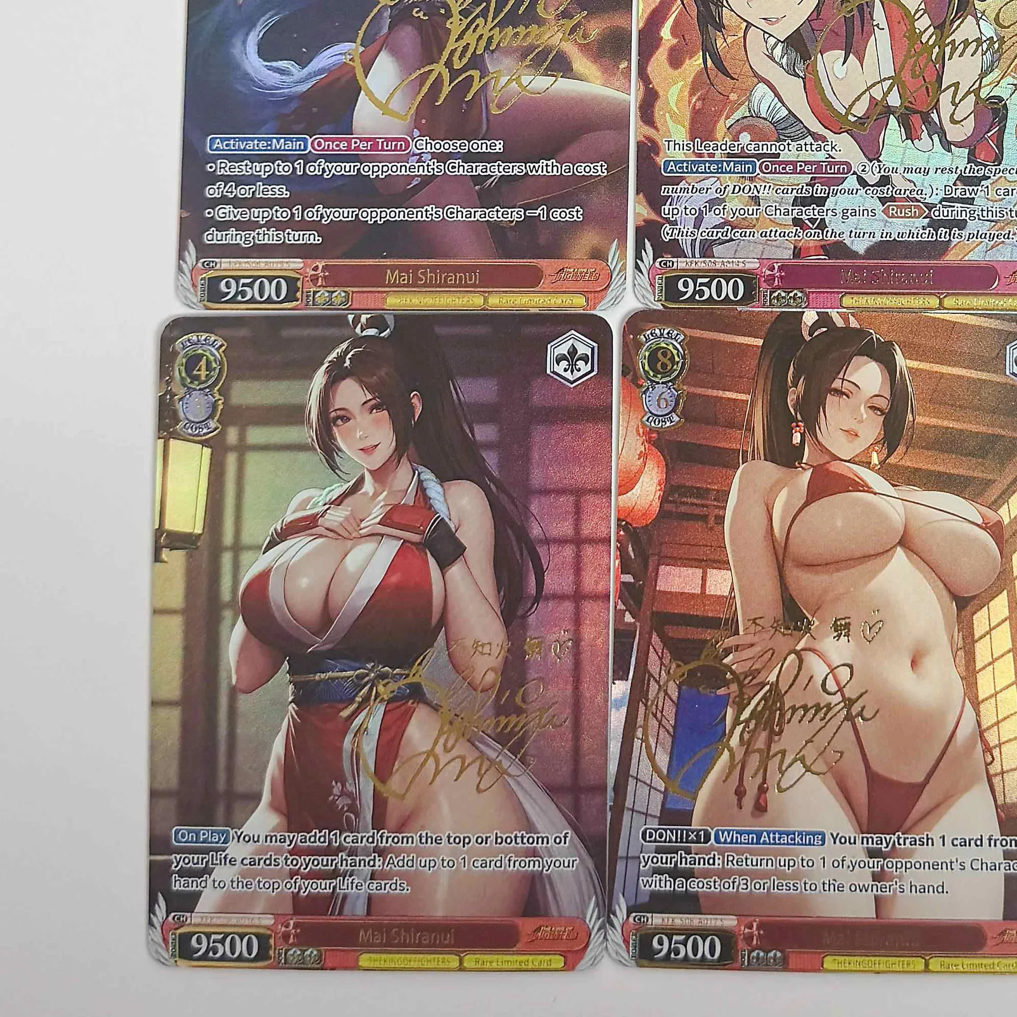 9 قطعة/المجموعة Diy بها بنفسك قصة آلهة ذاتية الصنع ماي شيرانوي جمع بطاقة الانكسار اللون فلاش ماي شيرانوي أنيمي بطاقة دمى هدايا #4