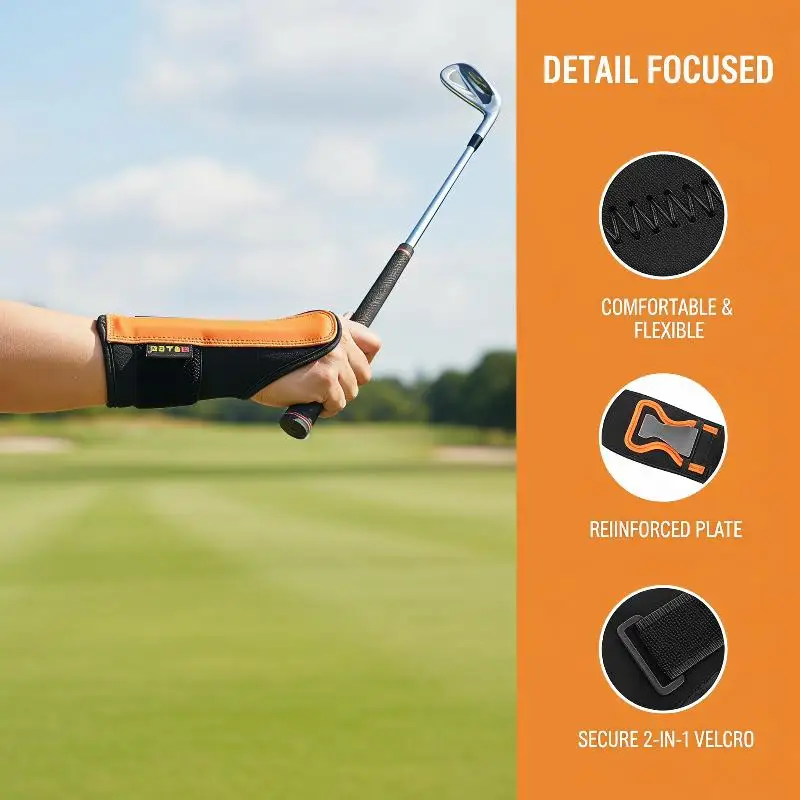 New Golf Swing Training Aid Adjustable Wrist Brace Posture Corrector for Golf Enthusiast Outdoor Exercise