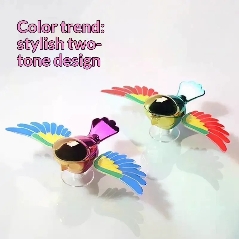 Flying Bird Car Ornament Fun Flaps Wings Decor For Rearview Mirror Simulation Flying Bird Accessory For Motorcycle Car