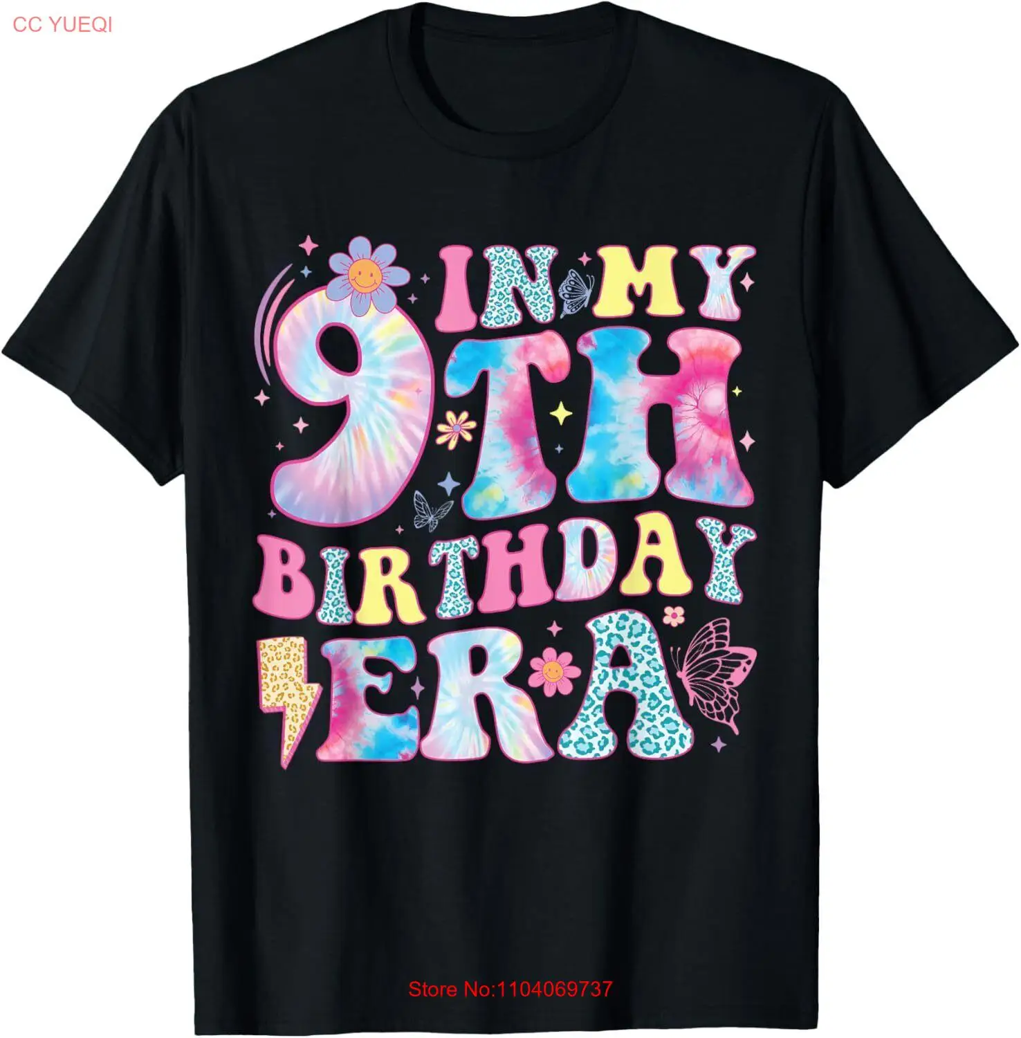 In My 9th Birthday Era Nine Bday 9 Year Old Birthday Girl T-Shirt