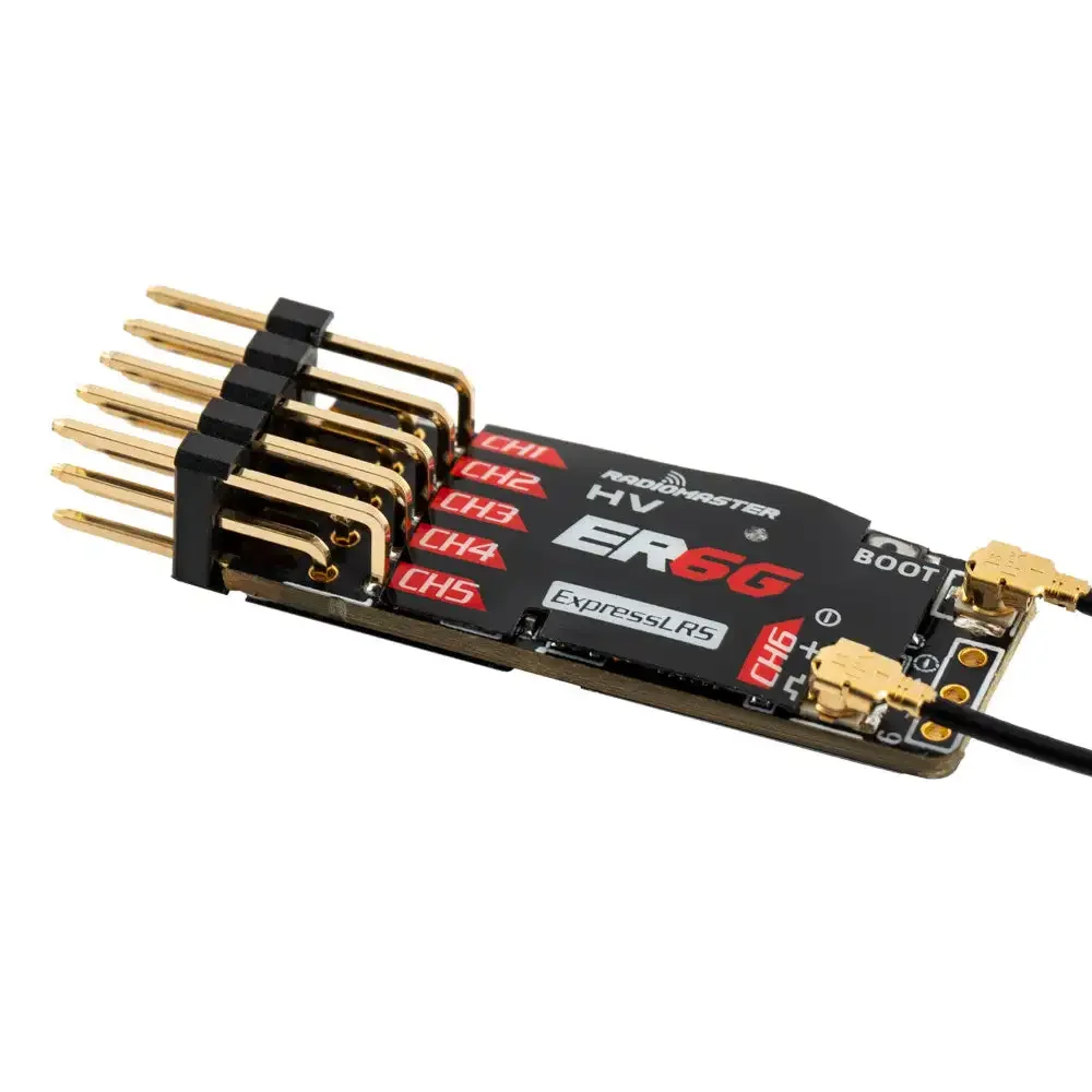 Radiomaster 2.4G Elrs Pwm Ontvanger Er4/Er6/Er8/Er 6G/Er6gv/Er 8G/Er8gv Voor Rc Vliegtuig Zweefvliegtuigen Auto Boot