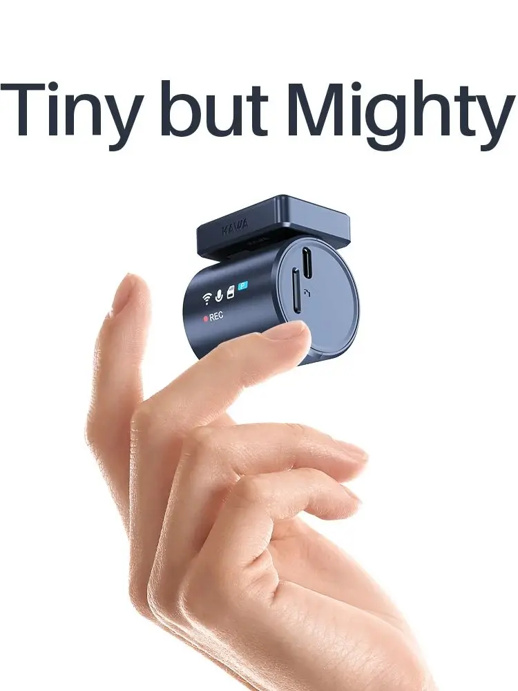 Kamery samochodowe 2K KAWA MINI 3 Pro DVR Tiny Dash Cam 24 Parking Auto Video Recorder WiFi APP Voice Control Car dashcam — zdjęcie 2