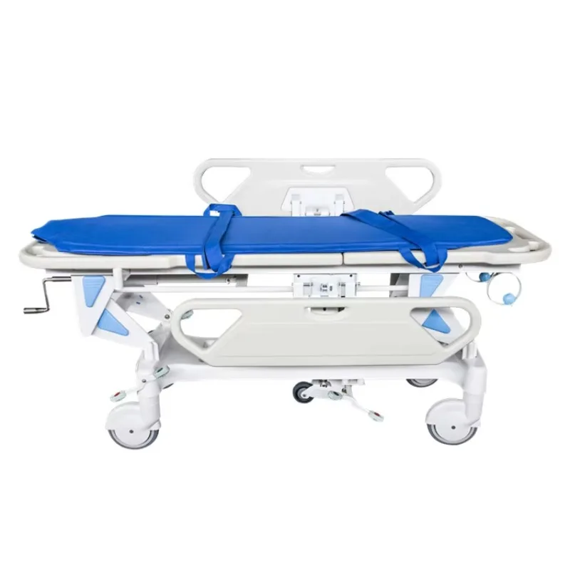 

Manual Two Functions Medical Emergency Stretcher Trolley Hospital Patient Transfer Stretcher Cart Hospital Gurney