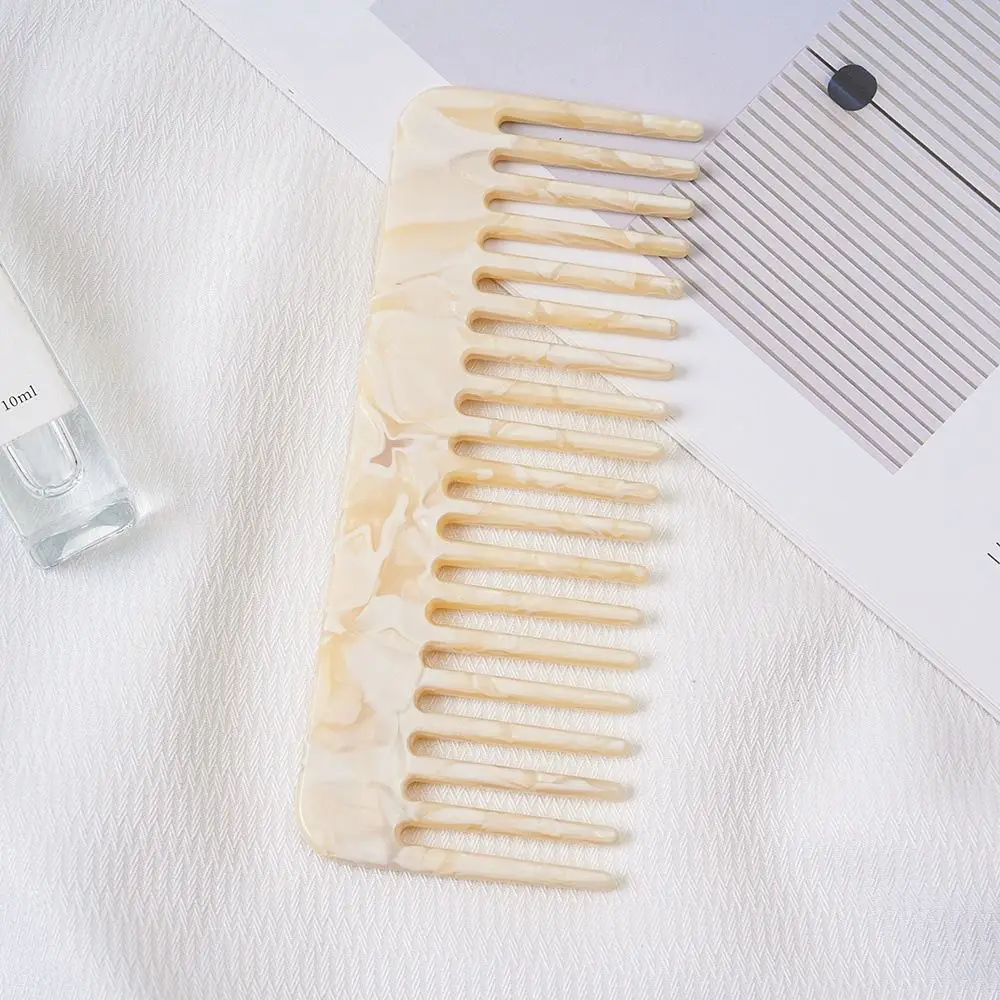 Acetate Sheet Acetate Hair Comb Colorful Marble Grain Print Marble Pattern Comb Smooth Polished Surface Anti Static