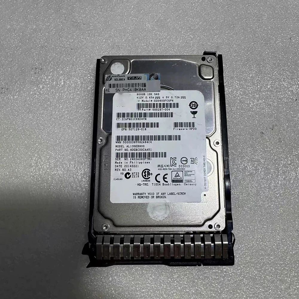 900G 10K SAS 2.5 Inch 652589-B21 Disassemble the Original Hard Disk 653971-001 High Reliability