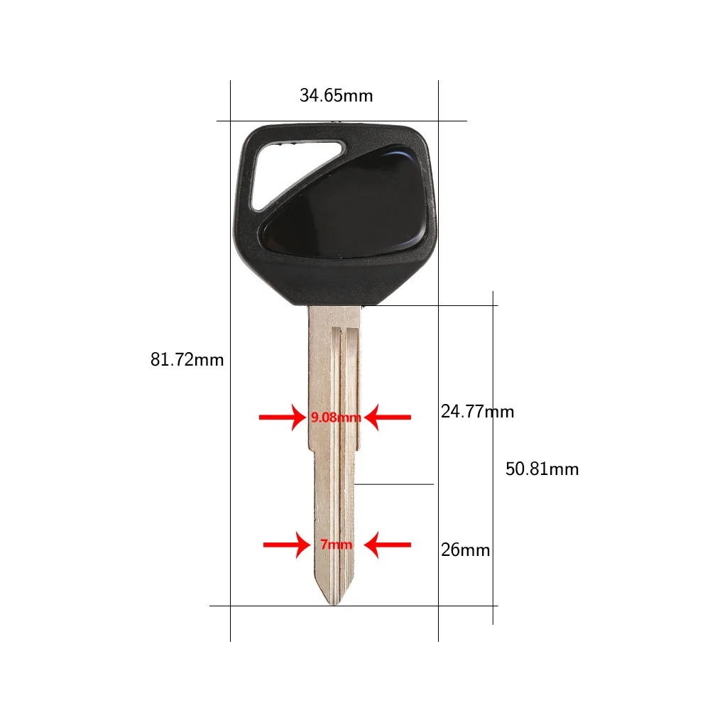 5 pz Uncut Blank moto chiave di accensione CBR 600 900 929 954 1000 CBR600RR F5 CB400 VTEC 1 2 3 4 CB1300 Hornet 600