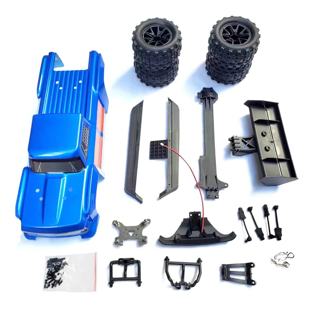 Modified Monster Truck Body Shell Kit for 1/12 Scale RC Car Upgrade Parts