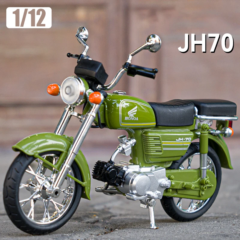 Honda JH70 JMc Die Cast Toy Vehicles para crianças, 1:12, modelo