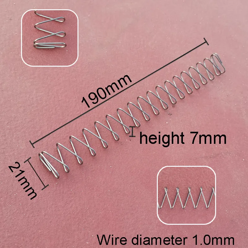 

Custom Flat 1.0mm Square Coil Compression Spring