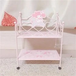 Girly Heart Storage Rack Cute My Melody Love Sanrio Gift Iron Desktop Animation Trend Creative Display Organizing Rack Wholesale